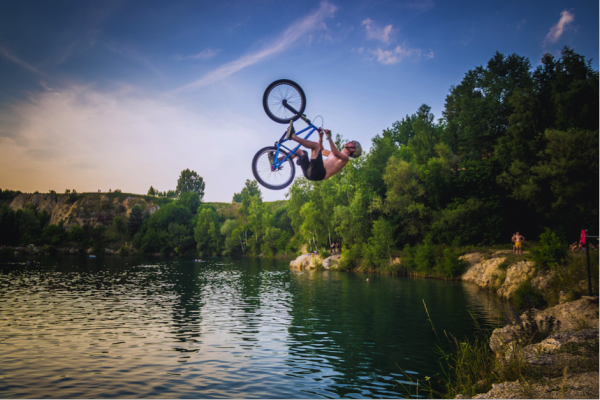 Bike Backflip into Water